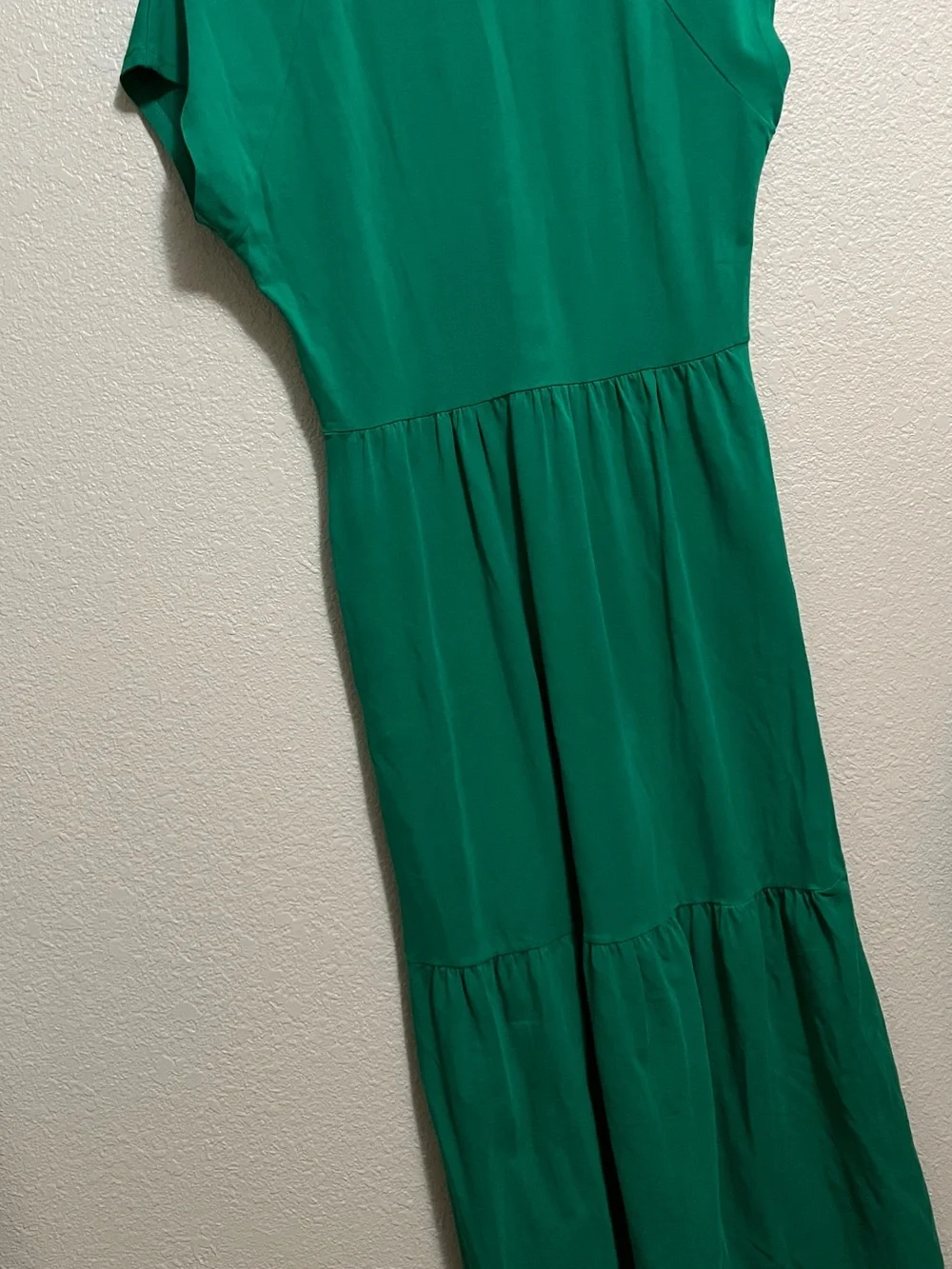 NWOT DKNY Maxi Dress Womens Sz Small Green V neck - Picture 2 of 5